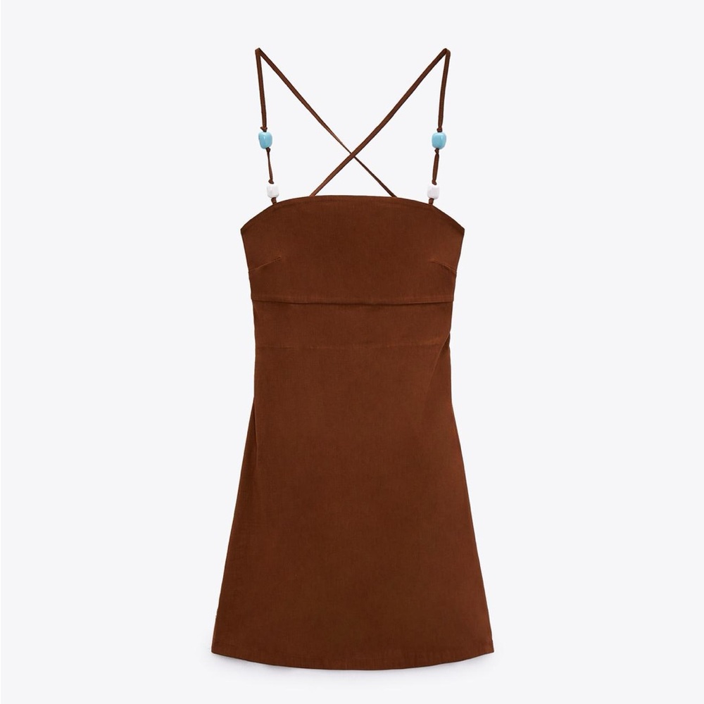 Zara Brown Strappy Dress